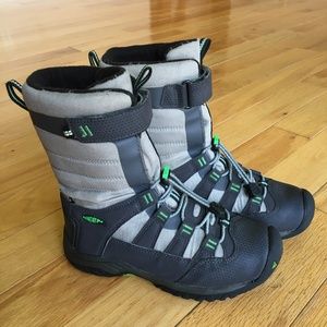 Keen Kids Boots Gray and Green